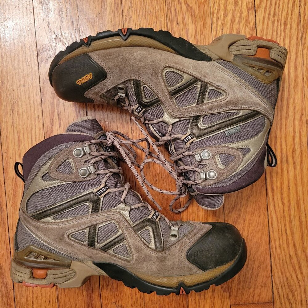 Asolo ATTIVA GTX Hiking Boots 7.5 Brown High Top Lace Up Waterproof Gore‎ Tex